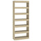 vidaXL Book Cabinet/Room Divider Sonoma Oak 80x30x198 cm Engineered Wood