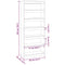 vidaXL Book Cabinet/Room Divider Sonoma Oak 80x30x198 cm Engineered Wood