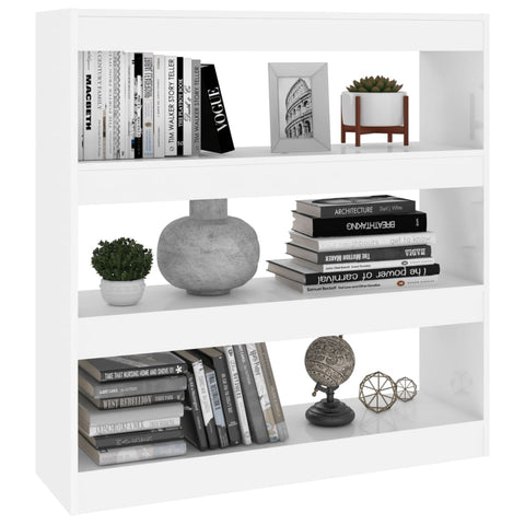 vidaXL Book Cabinet/Room Divider White 100x30x103 cm