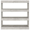 vidaXL Book Cabinet/Room Divider Concrete Grey 100x30x103 cm