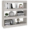 vidaXL Book Cabinet/Room Divider Concrete Grey 100x30x103 cm