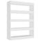vidaXL Book Cabinet/Room Divider White 100x30x135 cm