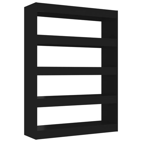 vidaXL Book Cabinet/Room Divider Black 100x30x135 cm
