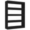 vidaXL Book Cabinet/Room Divider Black 100x30x135 cm
