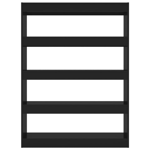vidaXL Book Cabinet/Room Divider Black 100x30x135 cm