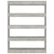 vidaXL Book Cabinet/Room Divider Concrete Grey 100x30x135 cm