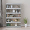 vidaXL Book Cabinet/Room Divider Concrete Grey 100x30x166 cm