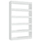 vidaXL Book Cabinet/Room Divider High Gloss White 100x30x166 cm