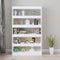 vidaXL Book Cabinet/Room Divider High Gloss White 100x30x166 cm