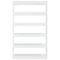 vidaXL Book Cabinet/Room Divider High Gloss White 100x30x166 cm