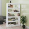vidaXL Book Cabinet/Room Divider High Gloss White 100x30x166 cm