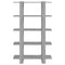 vidaXL Book Cabinet/Room Divider Grey Sonoma 100x30x160 cm