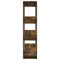 vidaXL Book Cabinet/Room Divider Smoked Oak 100x30x123.5 cm