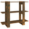 vidaXL Book Cabinet/Room Divider Smoked Oak 100x30x87 cm