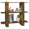 vidaXL Book Cabinet/Room Divider Smoked Oak 100x30x87 cm