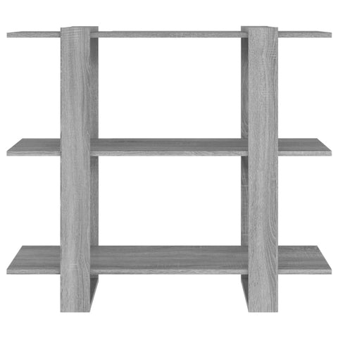 vidaXL Book Cabinet/Room Divider Grey Sonoma 100x30x87 cm