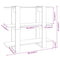 vidaXL Book Cabinet/Room Divider Grey Sonoma 100x30x87 cm