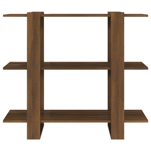 vidaXL Book Cabinet/Room Divider Brown Oak 100x30x87 cm