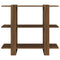 vidaXL Book Cabinet/Room Divider Brown Oak 100x30x87 cm