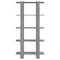 vidaXL Book Cabinet/Room Divider Grey Sonoma 80x30x160 cm Engineered Wood