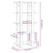 vidaXL Book Cabinet/Room Divider Grey Sonoma 80x30x160 cm Engineered Wood