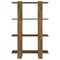 vidaXL Book Cabinet/Room Divider Smoked Oak 80x30x123.5 cm
