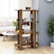 vidaXL Book Cabinet/Room Divider Smoked Oak 80x30x123.5 cm