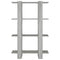 vidaXL Book Cabinet/Room Divider Grey Sonoma 80x30x123.5 cm