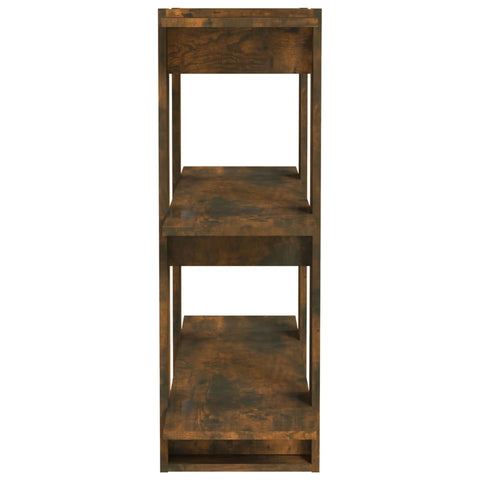 vidaXL Book Cabinet/Room Divider Smoked Oak 80x30x87cm