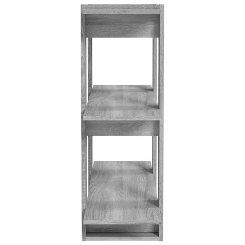 vidaXL Book Cabinet/Room Divider Grey Sonoma 80x30x87 cm