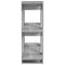 vidaXL Book Cabinet/Room Divider Grey Sonoma 80x30x87 cm