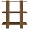 vidaXL Book Cabinet/Room Divider Brown Oak 80x30x87 cm
