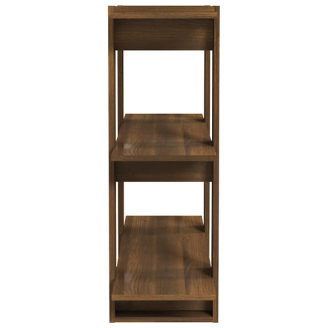 vidaXL Book Cabinet/Room Divider Brown Oak 80x30x87 cm