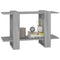 vidaXL Book Cabinet/Room Divider Grey Sonoma 80x30x51 cm