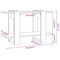 vidaXL Book Cabinet/Room Divider Grey Sonoma 80x30x51 cm