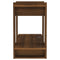 vidaXL Book Cabinet/Room Divider Brown Oak 80x30x51 cm