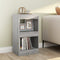 vidaXL Book Cabinet/Room Divider Grey Sonoma 40x30x72 cm