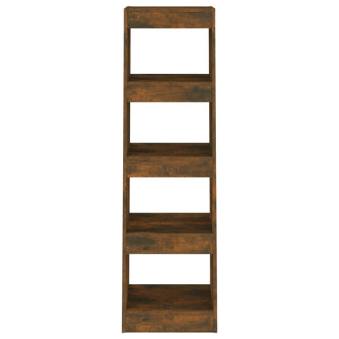 vidaXL Book Cabinet/Room Divider Smoked Oak 40x30x135 cm