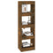 vidaXL Book Cabinet/Room Divider Smoked Oak 40x30x135 cm