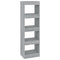 vidaXL Book Cabinet/Room Divider Grey Sonoma 40x30x135 cm