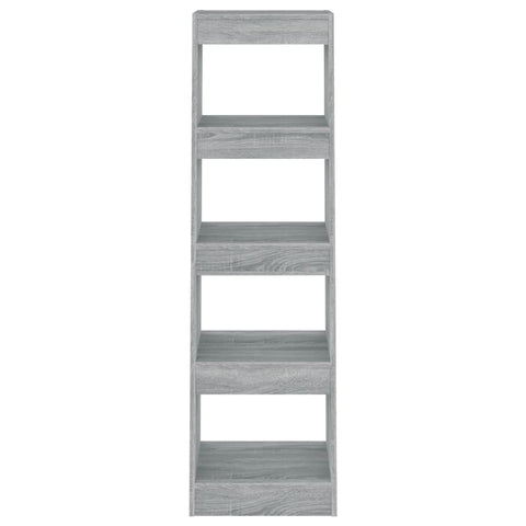 vidaXL Book Cabinet/Room Divider Grey Sonoma 40x30x135 cm