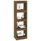vidaXL Book Cabinet/Room Divider Brown Oak 40x30x135 cm