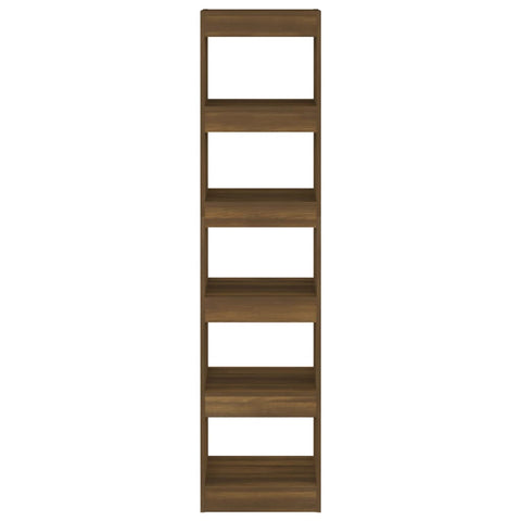 vidaXL Book Cabinet/Room Divider Brown Oak 40x30x166 cm