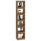 vidaXL Book Cabinet/Room Divider Smoked Oak 40x30x198 cm