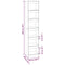 vidaXL Book Cabinet/Room Divider Smoked Oak 40x30x198 cm