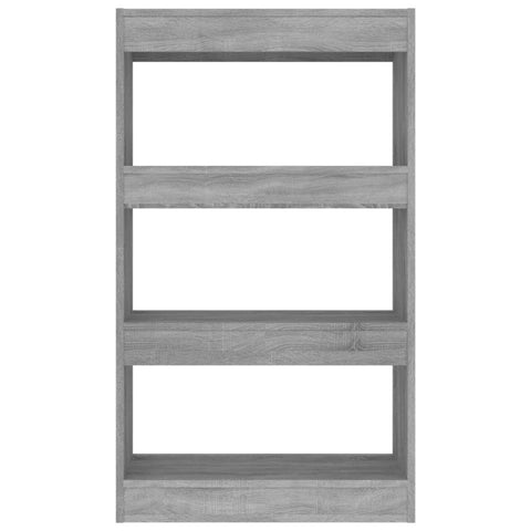 vidaXL Book Cabinet/Room Divider Grey Sonoma 60x30x103 cm Engineered Wood