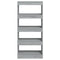 vidaXL Book Cabinet/Room Divider Grey Sonoma 60x30x135 cm Engineered Wood