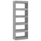 vidaXL Book Cabinet/Room Divider Grey Sonoma 60x30x166 cm Engineered Wood