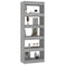 vidaXL Book Cabinet/Room Divider Grey Sonoma 60x30x166 cm Engineered Wood
