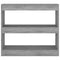 vidaXL Book Cabinet/Room Divider Grey Sonoma 80x30x72 cm